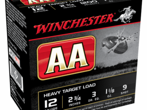 Winchester AA Target Shotshells 12 ga 2-3/4" 1-1/8 oz 1200 fps #9 25/ct