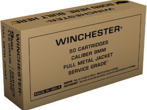 WINCHESTER SERVICE GRADE 9MM 115GR FMJ 50RD BOX 500RD CASE