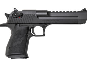 Magnum Research DE429 Desert Eagle Mark XIX 429 DE 7+1, 6" Black Steel Barrel, Matte Black Serrated Carbon Steel Slide & Frame w/Beavertail, Black Rubber Grip, Manual Thumb Safety, Right Hand