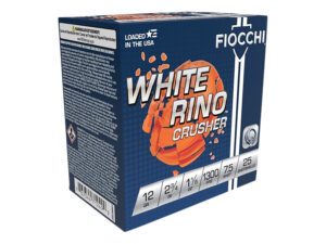 Fiocchi 12WRCRS7 Exacta Target White Rino Crusher 12Gauge 2.75" 1 1/8oz 7.5Shot 25 Per Box/10 Case
