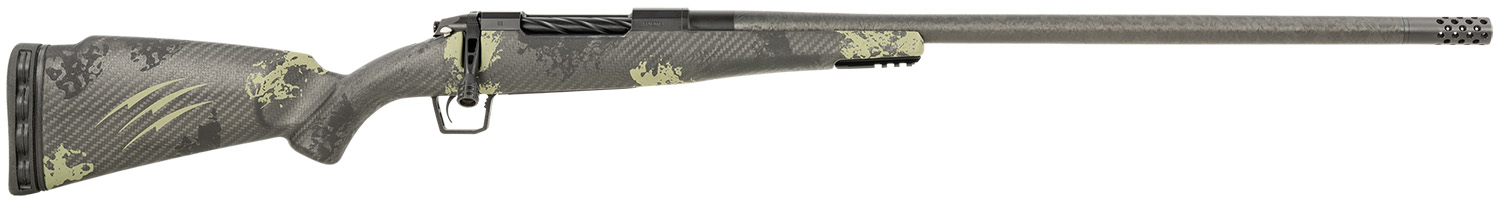 Fierce Firearms ROG300WIN24BF Carbon Rogue Full Size 300 Win 3+1 24" Carbon Fiber Hand Lapped/Match Grade Threaded Barrel, Black Cerakote Steel Receiver, Forest Camo Fierce Rogue Carbon Fiber Stock