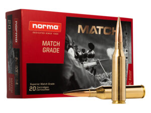 Norma Ammunition 20174602 Dedicated Precision Golden Target Match 300NormaMag 230gr Hollow Point Boat Tail 20 Per Box/10 Case