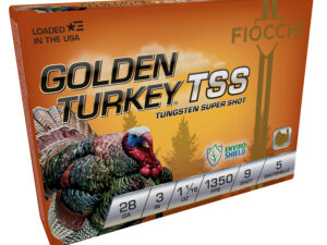 Fiocchi 283TSS9 Golden Turkey TSS 28Gauge 3" 1 1/16oz 9Shot 5 Per Box/10 Case