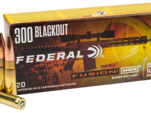 Federal F300BMSR3 Fusion  300Blackout 190gr Bonded Soft Point 20 Per Box/10 Case