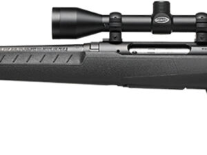 Savage Arms 32013 Axis XP Combo 22-250 Rem 4+1 22" Matte Black Button Rifled Barrel, Matte Black Drilled & Tapped Carbon Steel Receiver, Fixed Sporter Black Synthetic Stock, Weaver 3-9x40mm, Left Hand