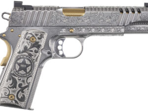 Auto-Ordnance 1911TCAC17 Texas Ranger Special Edition 45 ACP 7+1 5" Gold Plated PVD
