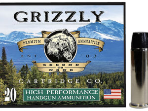 Grizzly Ammo GC44M9   44RemMag 260gr Wide Flat Nose Gas Check 20 Per Box/10 Case