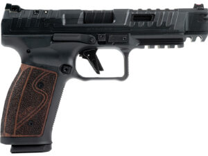Canik HG7010R-N SFx Rival-S Full Size Frame 9mm Luger 18+1 5" Black Steel Barrel, Black Steel Optic Ready/Ported/Serrated Slide, Black Steel Frame w/Picatinny Rail, Rosewood Grip