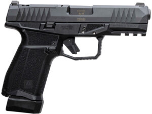 AREX 815537024074 Delta M Gen2 Compact Frame 9mm Luger 15+1 4" Black Steel Barrel, Black Nitride Steel Optic Cut/Serrated Slide, Black Polymer Frame w/Picatinny Rail, Black Stippled Grip, Ambidextrous