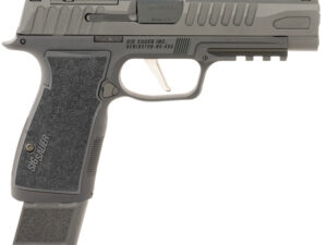 Sig Sauer 365AXGF9BFO P365 Fuse Compact Frame 9mm Luger 17+1 4.30" Black Carbon Steel Barrel, Black Nitron Optic Ready/Serrated Stainless Steel & Frame w/Beavertail & Picatinny Rail, Black AXG Grip