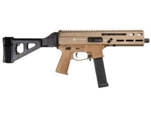 Grand Power Stribog SP10A3 Pistol - Black | 10mm | 8" Threaded Barrel | 20rd | SBT Brace