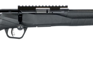 Savage Arms 70803 B Series FV-SR Full Size 17 HMR 10+1 16.25" Matte Black Heavy Threaded Barrel, Matte Black Picatinny Rail Carbon Steel Receiver, Matte Black Fixed Synthetic Stock, Right Hand