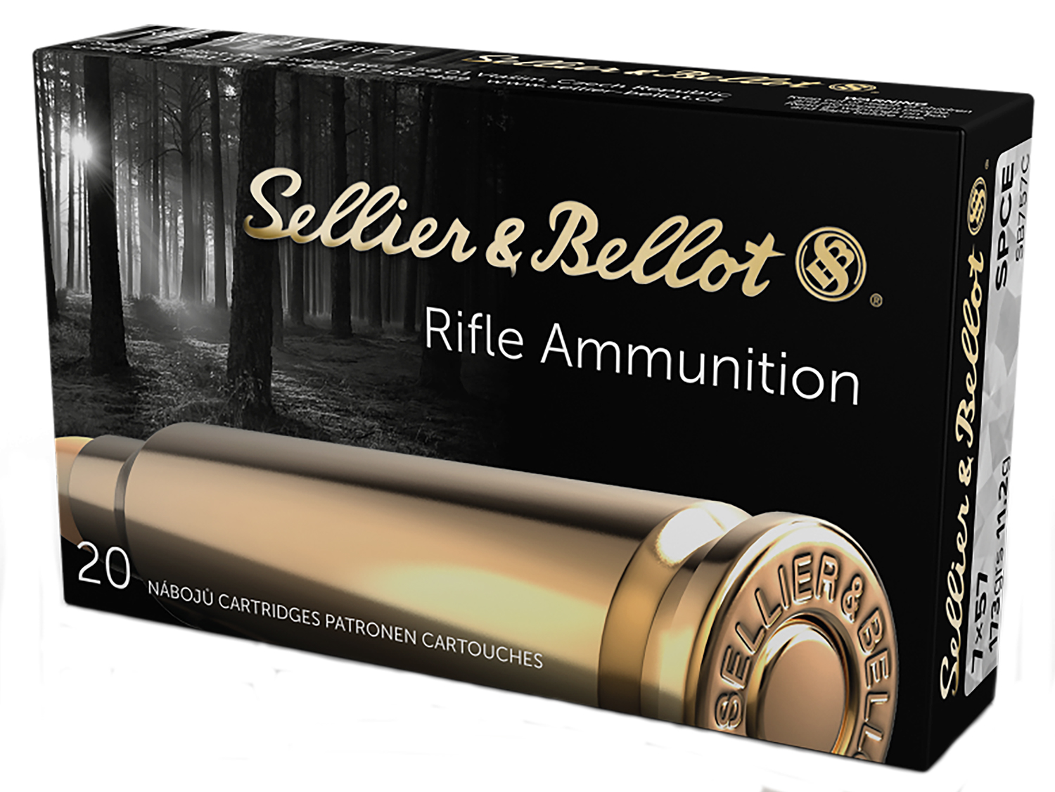 Sellier & Bellot SB757C Rifle 7x57mmMauser 173gr Soft Point Cut Through Edge 20 Per Box/20 Case