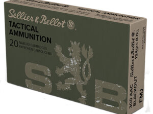 Sellier & Bellot SB300BLKA Rifle  300Blackout 124gr Full Metal Jacket 20 Per Box/50 Case