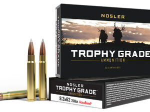 Nosler 48634 Trophy Grade  9.3mmx62Mauser 250gr Nosler AccuBond 20 Per Box/10 Case
