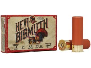 HEVI-Shot HEVI-Bismuth Turkey Shotshells 12ga 3" 1-3/4oz 1300 fps #4&#5 5/ct