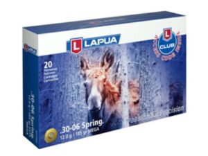 Lapua Rifle Ammo  30-06 Springfield 185gr Mega Soft Point bx/20