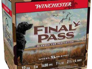 Winchester Final Pass Shotshells 12 ga 3" 1-1/4 oz 1400 fps 2.5 + 4 Shot 25/rds