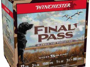Winchester Final Pass Shotshells 12 ga 3.5" 1-1/2 oz 1500 fps 1.5 + BB Shot 25/rds