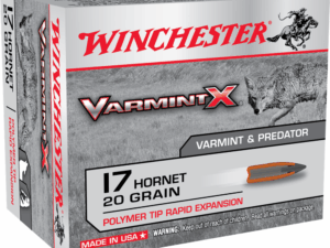Winchester Varmint X Rifle Ammunition .17 Hornet 20 gr PT 3650 fps 20/ct