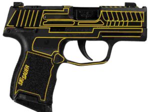 Sig Sauer P365 "Outlander Yellow Laser" Handgun 9mm Luger 10rd Magazines(2) 3.1" Black Barrel X-RAY 3 Sights Manual Safety