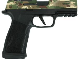 Sig Sauer P365 "MuiltiCam" XMACRO TACOPS Handgun 9mm Luger 17rd Magazines(4) 3.7" Barrel Black Grip