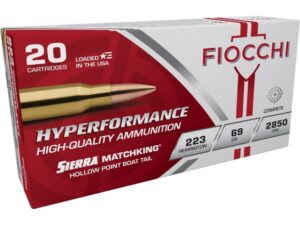 Fiocchi Exacta Match Rifle Ammunition .223 Rem 69 gr HPBT 2735 fps - 20/box