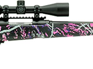 Savage Arms 57336 110 Apex Hunter XP 243 Win 4+1 22", Matte Black Metal, Muddy Girl Synthetic Stock, Vortex Crossfire II 3-9x40mm Scope