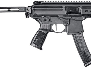 Sig Sauer PMPX4B9 MPX K  9mm Luger Caliber with 4.50" Barrel, 30+1 Capacity, Black Hard Coat Anodized Metal Finish, Folding Pivoting Contour Brace Stock & Black Polymer Grip Right Hand