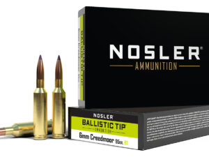 Nosler 40052 Ballistic Tip  6mmCreedmoor 95gr Spitzer Ballistic Tip 20 Per Box/10 Case