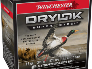 Winchester Ammo SSH12LH3 Drylok Super Steel High Velocity 12Gauge 3.50" 1 1/2oz 3Shot 25 Per Box/10 Case
