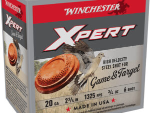 Winchester Ammo WE20GT6 Super X Xpert High Velocity 20Gauge 2.75" 3/4oz 6Shot 25 Per Box/10 Case