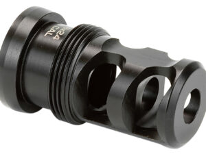 Griffin Armament TMPB30C5824 Paladin 2 Port Taper Mount Black Melonite QPQ 17-4 Stainless Steel with 5/8"-24 tpi Threads, 1.88" OAL & 1.07" Diameter for 30 Cal