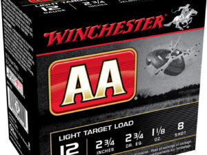 Winchester Ammo AA128VP AA Light Target 12Gauge 2.75" 1 1/8oz 8Shot 100 Bx/2 Case *Value Pack