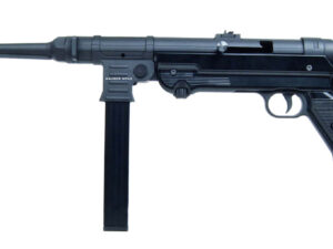 Mauser Rimfire 4400009CA MP-40 Carbine 22 LR 10+1 16.30" Barrel w/Faux Suppressor, Steel Receiver, Black Metal Finish, Adjustable Rear Sight, Underfolding Black Stock
