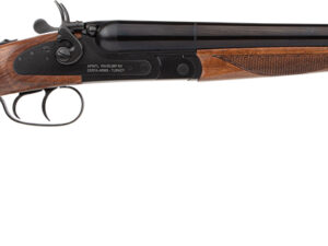 Rock Island 12RSS24 Side By Side  Full Size 12 Gauge 3" 2rd 24" Barrel, Black Anodized Metal Finish & Walnut Stock Right Hand
