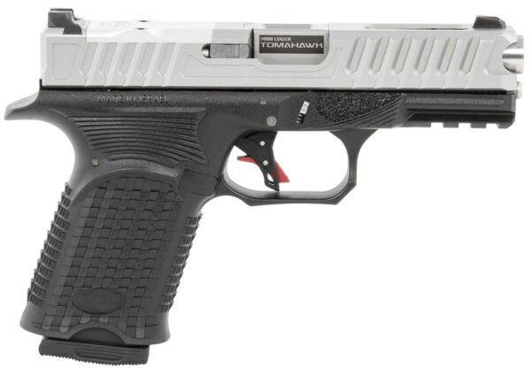 Bul Armory AXECTOMASLV9US Axe Tomahawk C 9mm Luger 15+1 4.02" Fluted Barrel, Polymer Frame w/Picatinny Acc. Rail, Optic Cut Stainless Steel Slide