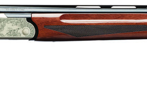 Charles Daly 930331 202A  Compact 20 Gauge Break Open 3" 2rd 26" Blued Over/Under Vent Rib Barrel, Engraved Silver Aluminum Receiver, Fixed Walnut Stock, Right Hand
