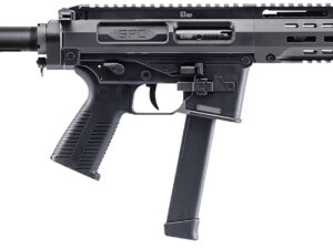 B&T Firearms 500003ABG SPC9  9mm Luger 33+1 9.10", Black, Buffer Tube Stock, Polymer Grip (Glock Mag Compatible)