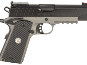 EAA GIRSAN 390608 MC1911 C  Carry Frame 10mm Auto 9+1 4.40" Black Steel Barrel, Black Serrated Steel Slide, Matte Gray Steel Frame w/Beavertail & Picatinny Rail, Black Grip, Ambidextrous