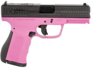 FMK FMKG49PK G3  9mm Luger 14+1 4" Stainless Steel Barrel, Black Optic Cut/Serrated Carbon Steel Slide, Pink Polymer Frame w/Picatinny Rail, Black Backstrap Grip