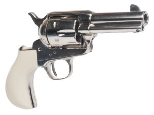 Cimarron CA346DOC Doc Holliday Thunderer Combo 45 Colt (LC) 6 Shot, 3.50" Nickel Barrel, Cylinder & Frame, White Birds Head Grips w/"Doc Holliday" Engraved In The Backstrap