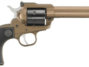 Ruger 2034 Super Wrangler  22  LR/22 WMR 6 Shot 5.50" Bronze Cerakote Steel Barrel & Frame, Black Cylinder, Black Checkered Polymer Grip, Transfer Bar Safety, Exposed Hammer