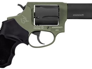 Taurus 260531F Defender 605  SA/DA 357 Mag/38 Special +P 5rd 3", Black Barrel/Cylinder, Sniper Green Frame, Black Hogue Rubber Grip, Fixed Front Sight