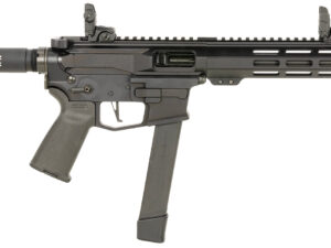 ArmaLite M15PDW40 M-15 PDW 40 S&W 31+1 8.50", Black, Buffer Tube (No Brace), Muzzle Brake, Magpul Furniture, MOE+ Grip, MBUS Sights (Glock Mag Compatible)