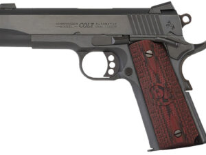 Colt Mfg O4943XE Commander Combat 38 Super 9+1 4.25" Stainless Steel Barrel, Blued Serrated Carbon Steel Slide, Blued Steel Frame, Black Cherry G10 Grip