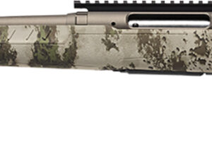Savage Arms 32309 Axis 2 Pro Compact 243 Win 4+1 20" Gun Metal Bronze Cerakote Heavy Threaded Barrel & Picatinny Rail Carbon Steel Receiver, Fixed Woodland Camo Synthetic Stock, Left Hand