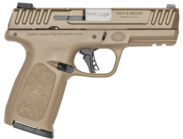 Smith & Wesson 14371 SD9 2.0  9mm Luger 16+1 4" FDE Compact Frame Stainless Steel Slide Textured Grip