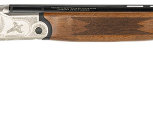 Gforce Arms GF52824Y GF5 Filthy Pheasant Youth 28 Gauge Break Open 3" 2rd 24" Black Over/Under Vent Rib Barrel, Nickel Plated Engraved Aluminum Receiver, Fixed Turkish Walnut Stock