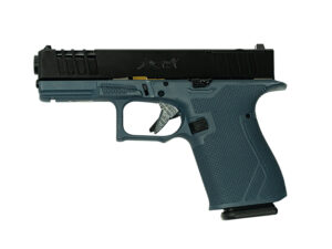 Great Lakes Firearms GL19BLU Striker  9mm 15+1 4" Front/Rear Serrations Cerakote Blue Titanium